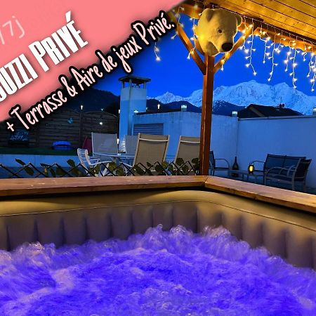Rooftop 1 - Jacuzzi privé au pied du Monte-blanco Sallanches Extérieur photo