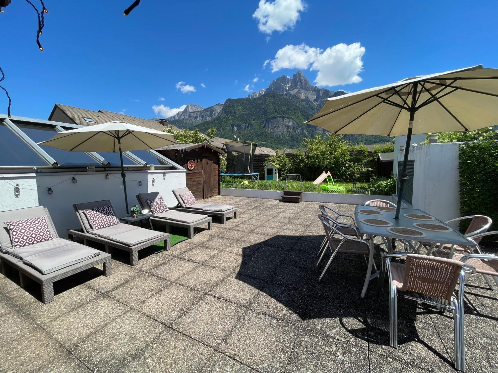 Rooftop 1 - Jacuzzi privé au pied du Monte-blanco Sallanches Extérieur photo